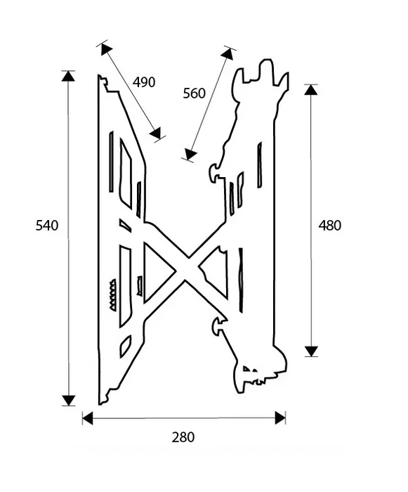 Soporte TV OMB 04510 65" 50 kg