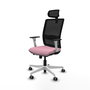 PIQUERAS Y CRESPO Silla de oficina Haches Rosa y Negro