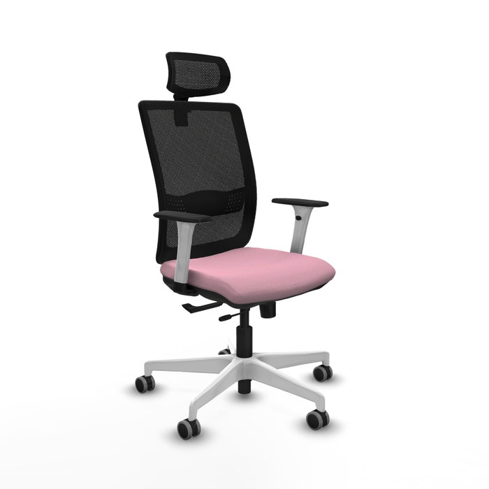 PIQUERAS Y CRESPO Silla de oficina Haches Rosa y Negro PIQUERAS Y CRESPO Silla de oficina Haches Rosa y Negro