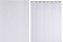 DKD Home Decor Cortina de Poliéster 140x260 cm Blanca con 8 Anillas