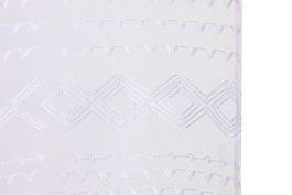 DKD Home Decor Cortina Boho Blanco 260 x 140 cm (2 Unidades) Poliester con 8 Anillas