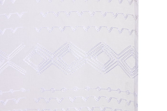 DKD Home Decor Cortina Boho Blanco 260 x 140 cm (2 Unidades) Poliester con 8 Anillas DKD Home Decor Cortina Boho Blanco 260 x 140 cm (2 Unidades) Poliester con 8 Anillas