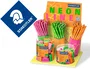 Staedtler Wopex Neon Lápices de grafito ecológicos, expositor de 120 unidades