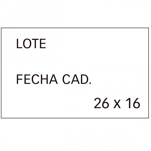 Apli Etiquetas para Etiquetadora de Precios con Lote y Fecha de Caducidad, 6 Rollos de 1000 unidades, Blanco Apli Etiquetas para Etiquetadora de Precios con Lote y Fecha de Caducidad, 6 Rollos de 1000 unidades, Blanco