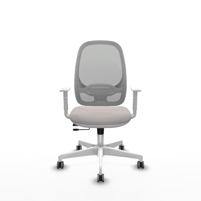 PIQUERAS Y CRESPO Silla de oficina Cilanco con mecanismo Sincro/Traslack, Blanco y Gris PIQUERAS Y CRESPO Silla de oficina Cilanco con mecanismo Sincro/Traslack, Blanco y Gris