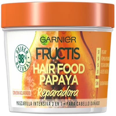 Garnier Fructis Hair Food Papaya Mascarilla Reparadora 390 ml Garnier Fructis Hair Food Papaya Mascarilla Reparadora 390 ml