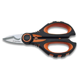 3 Claveles Tijera Electricista Multifunción Acero Inoxidable Pela Cables 16 cm con Funda