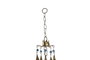 DKD Home Decor Decoración Colgante Metal Flor Loto Dorado 9x9x80 cm