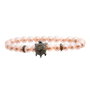 Lancaster JLA-BR-TURTLE-3-PE con detalles de tortuga y circonita en plata de ley