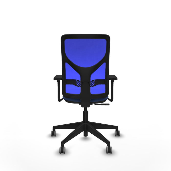 PIQUERAS Y CRESPO Silla de oficina Motilla Azul marino y Azul con mecanismo Sincro y brazos 3D PIQUERAS Y CRESPO Silla de oficina Motilla Azul marino y Azul con mecanismo Sincro y brazos 3D
