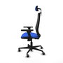 PIQUERAS Y CRESPO Silla de oficina Mardos con mecanismo Sincro, Azul y Negro