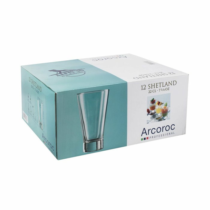 Arcoroc Caja de 12 Vasos Altos Shetland de Vidrio 22 cL