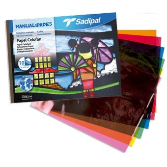Sadipal Bloc De Manualidades Papel Celofán 10 Hojas 32x24 cm Colores Surtidos Sadipal Bloc De Manualidades Papel Celofán 10 Hojas 32x24 cm Colores Surtidos