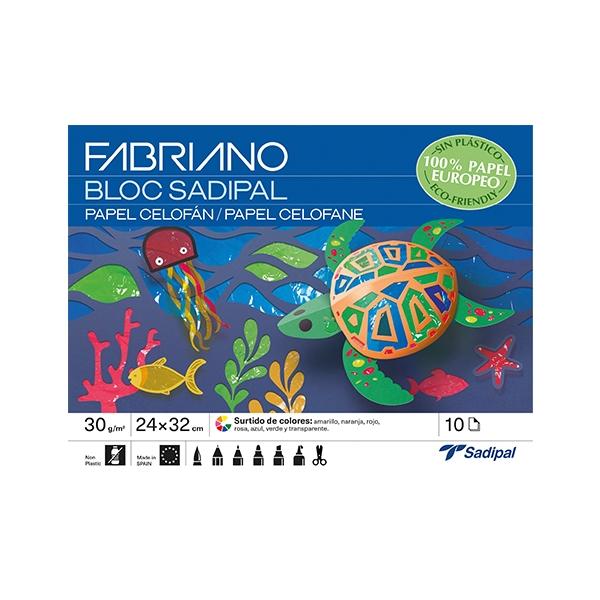 Sadipal Bloc de Manualidades de Papel Celofán, 10 Hojas, Colores Surtidos Sadipal Bloc de Manualidades de Papel Celofán, 10 Hojas, Colores Surtidos