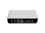 Gembird DAC-WPC-01 Despertador Digital Reloj con Carga Inalámbrica para iPhone y Galaxy, Pantalla LCD, Alarma Dual, Temperatura, Negro