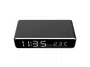 Gembird DAC-WPC-01 Despertador Digital Reloj con Carga Inalámbrica para iPhone y Galaxy, Pantalla LCD, Alarma Dual, Temperatura, Negro