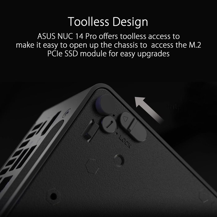 Asus NUC 14 Pro RNUC14RVKI300002I Intel Core 3 100U Negro