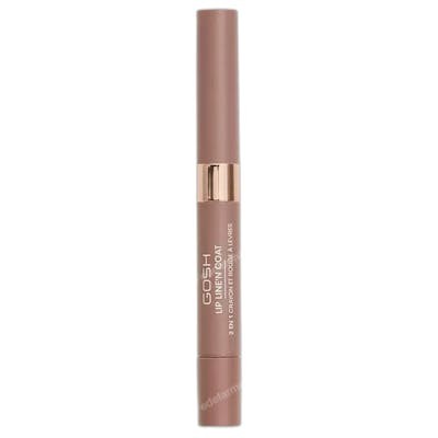 Gosh Lip Line'n Coat Delineador y Abrigo de Labios 2 en 1 002 Burnt Cinnamon