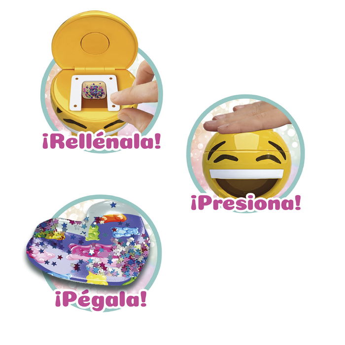 Bizak 63332665 Crea Tus Pegatinas 3D con Gemas y Purpurina para Decorar y Personalizar