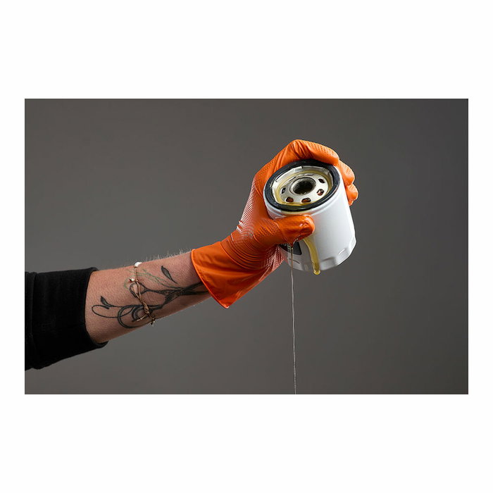 Juba Guante Agility Grip Nitrilo Naranja T-11 Caja 50 uds
