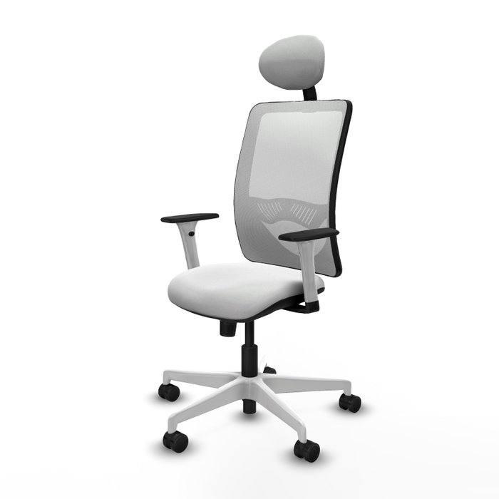PIQUERAS Y CRESPO Silla de oficina Zulema con mecanismo Sincro color Blanco