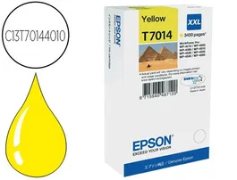 Epson Stylus T7014 - Cartucho de Tinta Original Amarillo XL de Alta Capacidad (WP-4000 / WP-4500) - Rendimiento 3400 Páginas