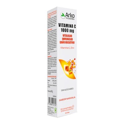 ARKOPHARMA Arkovital Vitamina C 1000 Mg 20 Comprimidos Efervescentes ARKOPHARMA Arkovital Vitamina C 1000 Mg 20 Comprimidos Efervescentes