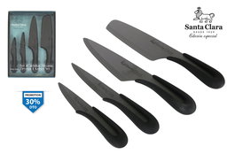 Santa Clara Set 4 Cuchillos Cerámicos 8.5 cm, 10 cm, 17 cm (2 Cajas)