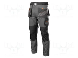 NEO TOOLS Pantalones de trabajo Slim Gris Talla M