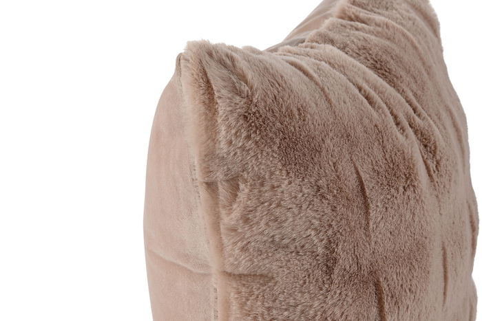 DKD Home Decor Cojin Urban Rabit fur april 24 b Rosa Palo 8 x 45 x 45 cm (2 Unidades)
