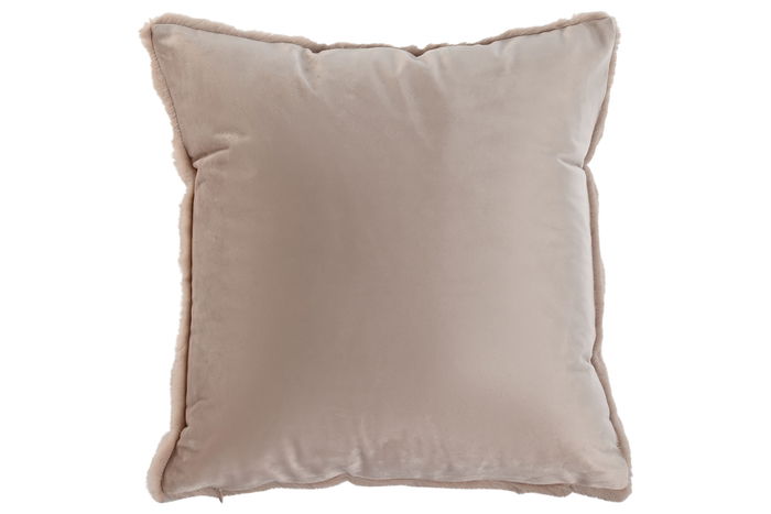 DKD Home Decor Cojin Urban Rabit fur april 24 b Rosa Palo 8 x 45 x 45 cm (2 Unidades)