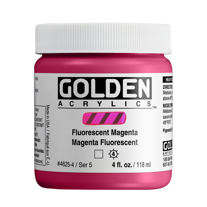 Golden Heavy Body Colores Acrílicos Magenta Fluorescente 118 ml Golden Heavy Body Colores Acrílicos Magenta Fluorescente 118 ml