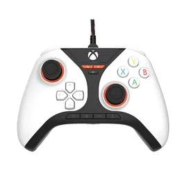 Snakebyte Gamepad PRO X SB918858 - Mando con Cable USB de 3m para Xbox Series X/S, Xbox One y PC, Blanco