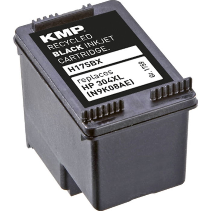KMP H175BX Cartucho de tinta negro compatible con HP N9K08AE 304 XL