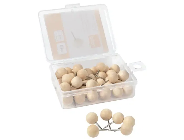 NOBO Aguja Señalizadora Redonda de Madera Caja de 40