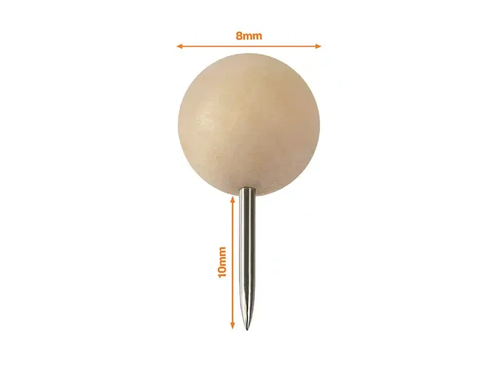 NOBO Aguja Señalizadora Redonda de Madera Caja de 40