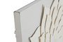 DKD Home Decor Cuadro Lienzo Papel Mache Flor 3D Blanco 120x120x7 cm