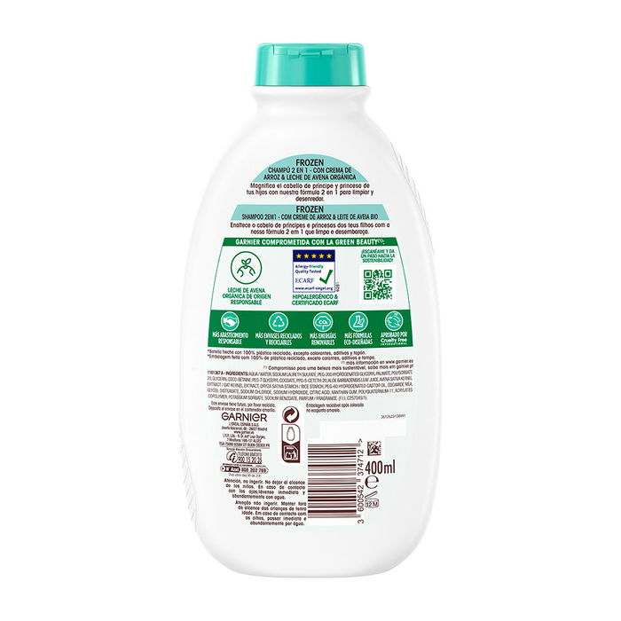 Garnier Champú + Acondicionador Ultra Suave para Niños de Avena 400 ml