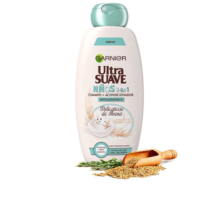 Garnier Champú + Acondicionador Ultra Suave para Niños de Avena 400 ml