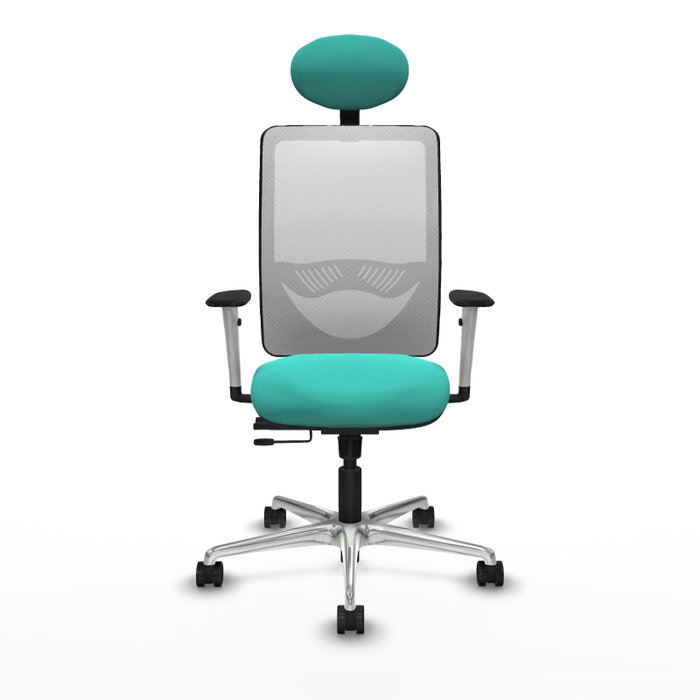 PIQUERAS Y CRESPO Silla de oficina Zulema Sincro/Traslack Turquesa y Blanco PIQUERAS Y CRESPO Silla de oficina Zulema Sincro/Traslack Turquesa y Blanco