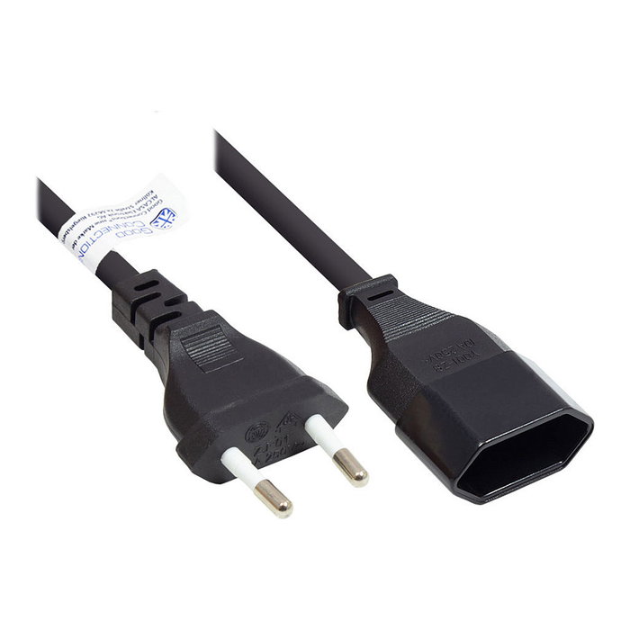 GoodConnections Cable de alimentación Alcasa P0300-S020 negro 2m GoodConnections Cable de alimentación Alcasa P0300-S020 negro 2m