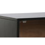 DKD Home Decor Mesita de Noche Colonial Negro Dorado Mango y Metal 40 x 50 x 50 cm