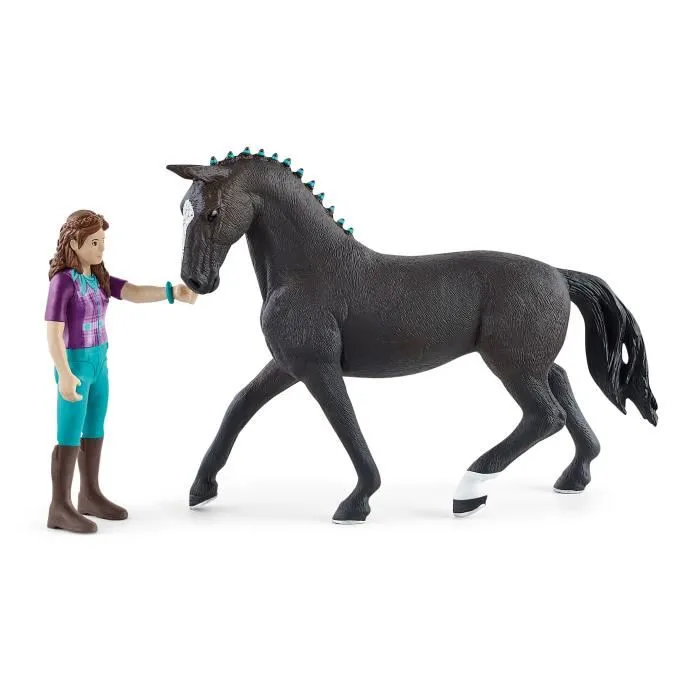 Schleich 42541 Horse Club Lisa y Storm, Figura de Juguete de Caballo