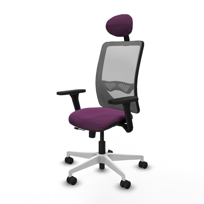 PIQUERAS Y CRESPO Silla de oficina Zulema Morado y Gris PIQUERAS Y CRESPO Silla de oficina Zulema Morado y Gris