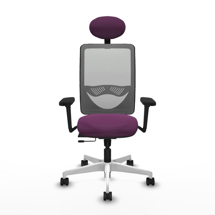 PIQUERAS Y CRESPO Silla de oficina Zulema Morado y Gris PIQUERAS Y CRESPO Silla de oficina Zulema Morado y Gris