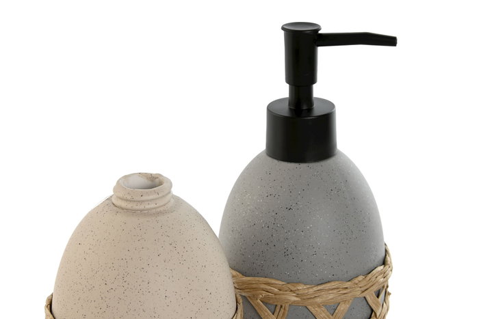 DKD Home Decor Dosificador Dolomite Fibra 320 ml (Pack de 2)