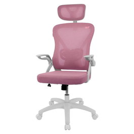 Drift Silla Gaming Drift Drair35 Blanca Rosa, Ergonómica Mesh Transpirable, Reclinable 120°, Reposabrazos Abatibles, Cuello y Lumbar