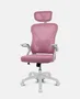 Drift DRAIR35 Silla Gaming Ergonómica con Respaldo de Malla, Color Blanco y Rosa, Reposabrazos Abatibles, Inclinación 90-120°, Soporta 120 kg