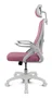 Drift DRAIR35 Silla Gaming Ergonómica con Respaldo de Malla, Color Blanco y Rosa, Reposabrazos Abatibles, Inclinación 90-120°, Soporta 120 kg