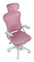 Drift DRAIR35 Silla Gaming Ergonómica con Respaldo de Malla, Color Blanco y Rosa, Reposabrazos Abatibles, Inclinación 90-120°, Soporta 120 kg